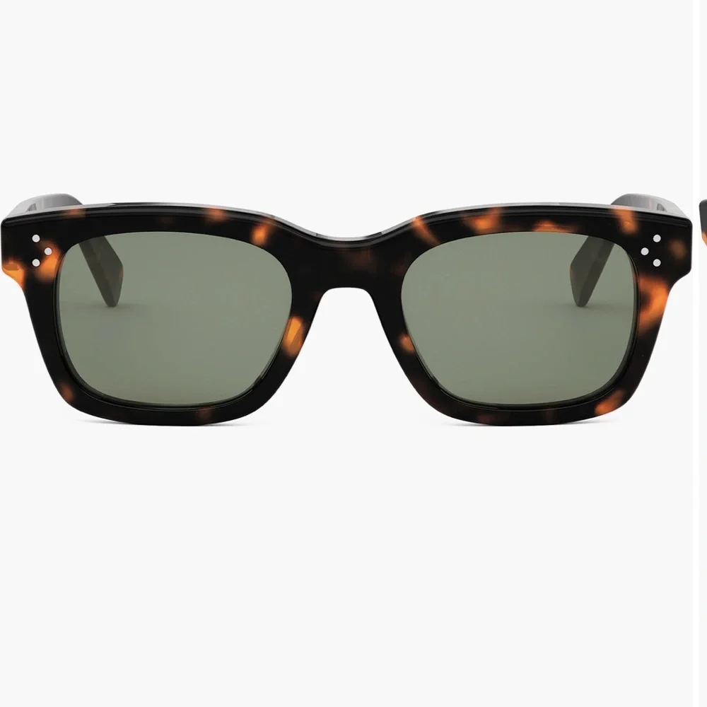 Celine Tortoiseshell Frame Sunglasses with Green Lenses Celine CL4005In XL (47 - 22) with Green lenses and Tortoise  main image 2